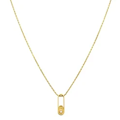 Brillant-Kette mit Anhänger Gelbgold