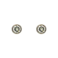 Brillant-Ohrstecker Bicolor