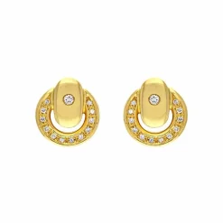 Brillant-Ohrstecker Gelbgold