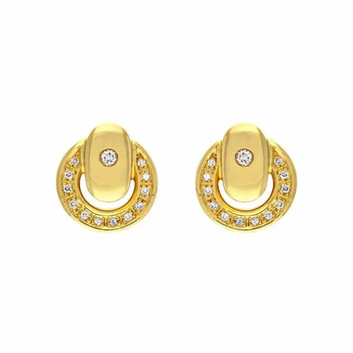 Brillant-Ohrstecker Gelbgold