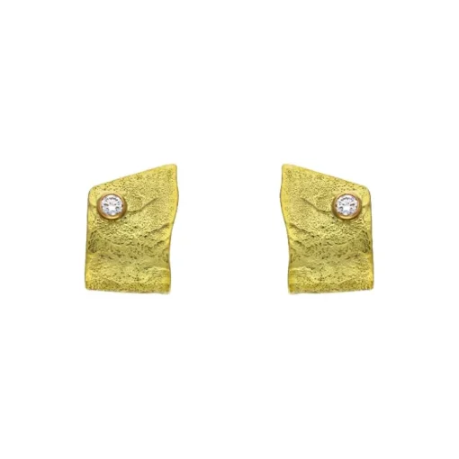 Brillant-Ohrstecker Gelbgold