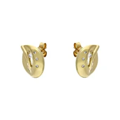 Brillant-Ohrstecker Gelbgold