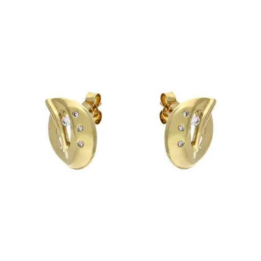 Brillant-Ohrstecker Gelbgold