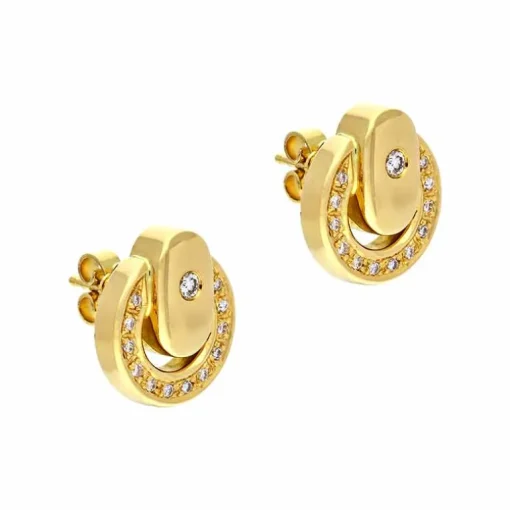 Brillant-Ohrstecker Gelbgold