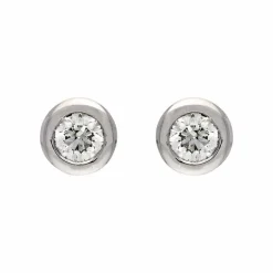 Brillant-Ohrstecker 'Palido' Weißgold