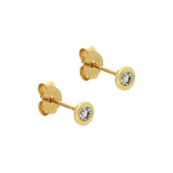 Brillant-Ohrstecker 'Palido' Gelbgold
