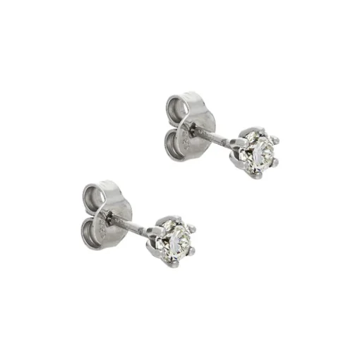 Brillant-Ohrstecker 'Palido' Weißgold