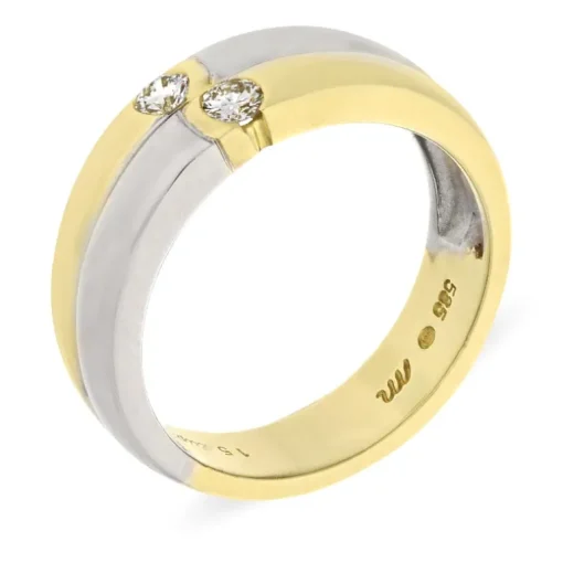 Brillant-Ring Bicolor