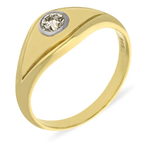 Brillant-Ring Bicolor