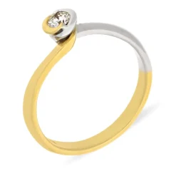 Brillant-Ring Bicolor