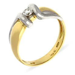 Brillant-Ring Bicolor