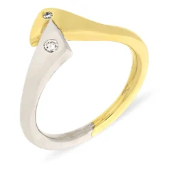 Brillant-Ring Bicolor