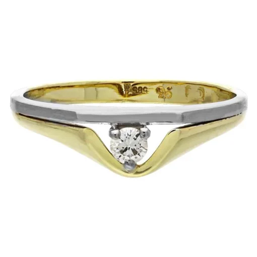 Brillant-Ring Bicolor