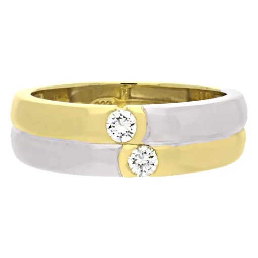 Brillant-Ring Bicolor
