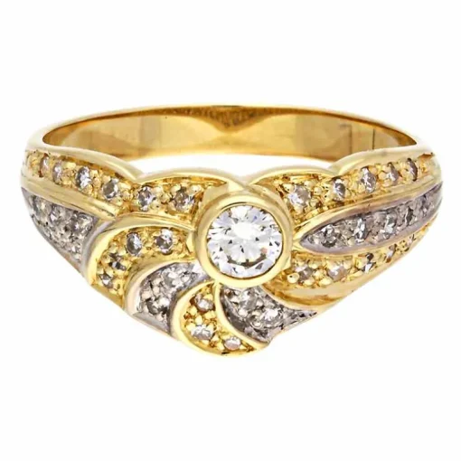 Brillant-Ring Bicolor