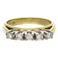 Brillant-Ring Bicolor