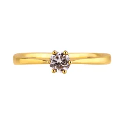 Brillantring Gelbgold 0,35 ct