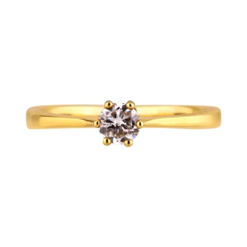 Brillantring Gelbgold 0,35 ct