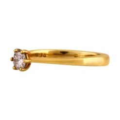 Brillantring Gelbgold 0,35 ct