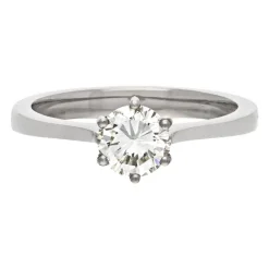 Brillant-Ring Weißgold 0,78 ct