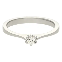 Brillant-Ring Weißgold 0,17 ct