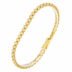 Brillant-Tennisarmband Gelbgold