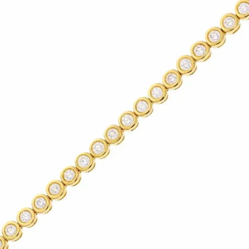 Brillant-Tennisarmband Gelbgold