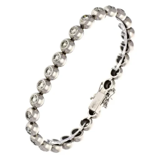 Brillant-Tennisarmband Weißgold