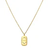 Bulgari Parentesi Kette mit Anhänger Gelbgold