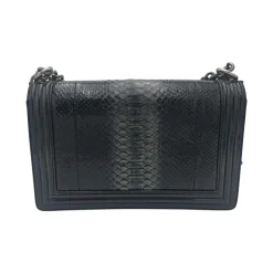 Chanel 'Boy Bag' Python Schwarz
