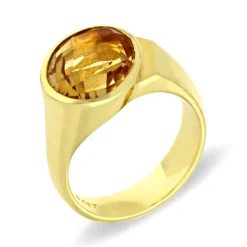 Citrinring Gelbgold