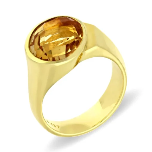 Citrinring Gelbgold