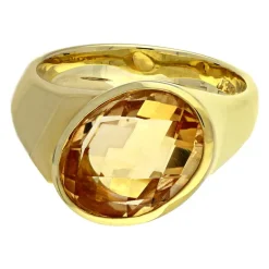 Citrinring Gelbgold