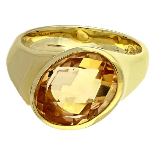 Citrinring Gelbgold