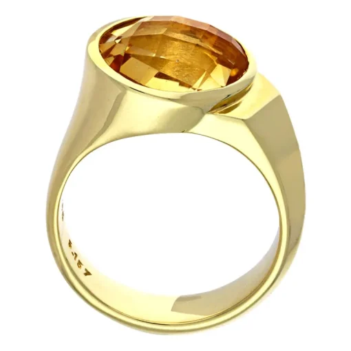 Citrinring Gelbgold