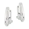 Creolen Silber mit Zirkonia