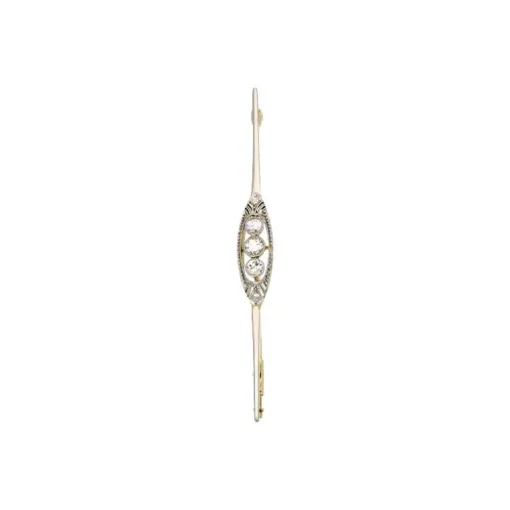 Diamant-Brosche Bicolor