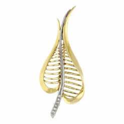 Diamant-Brosche Bicolor