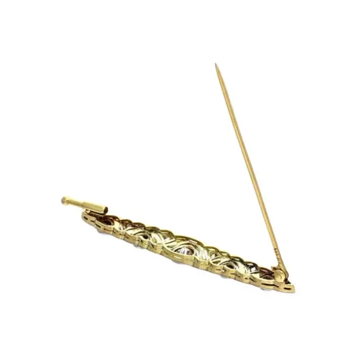 Diamant-Brosche Bicolor