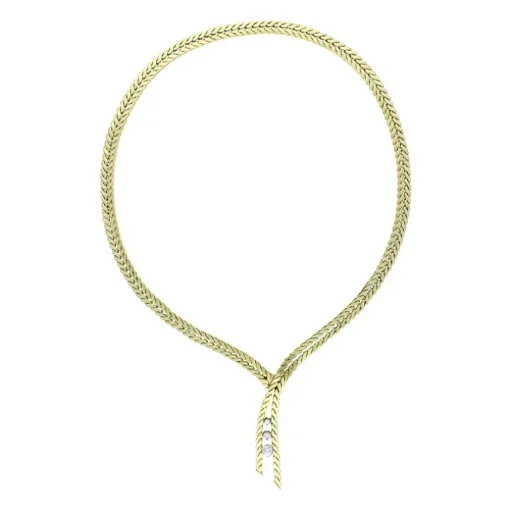 Diamant-Collier Gelbgold