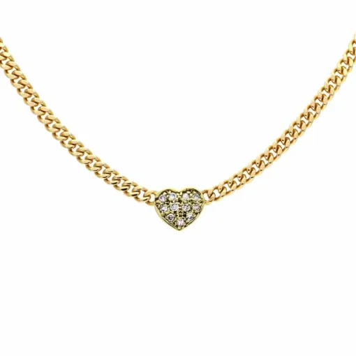 Diamant-Collier Gelbgold