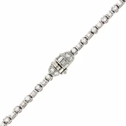 Diamant-Collier Platin ca. 25 ct