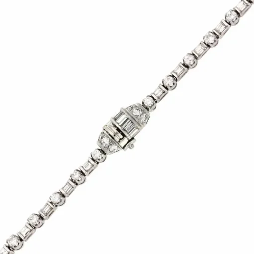 Diamant-Collier Platin ca. 25 ct