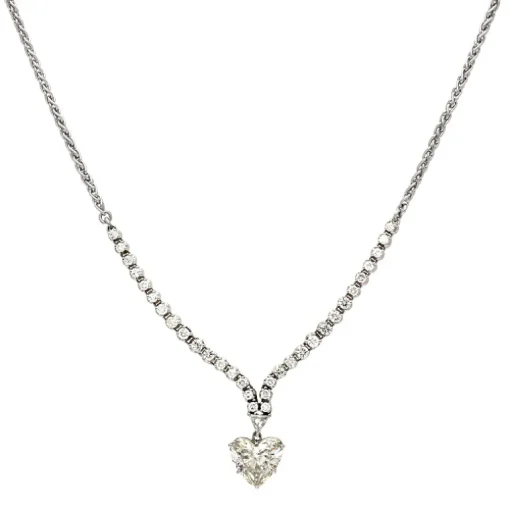 Diamant-Collier Weißgold