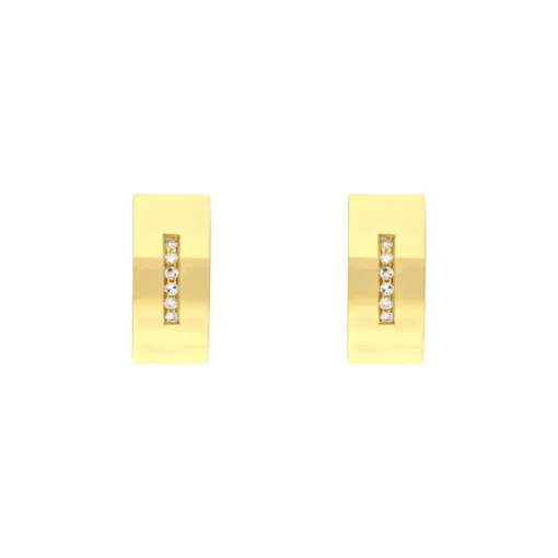 Diamant-Ohrclips Gelbgold