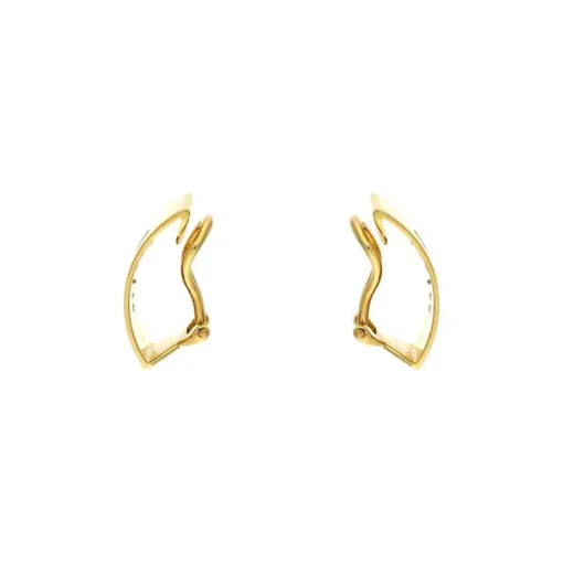 Diamant-Ohrclips Gelbgold