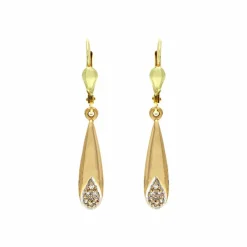 Diamant-Ohrhänger Gelbgold