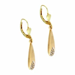 Diamant-Ohrhänger Gelbgold