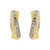 Diamant-Ohrstecker Tricolor