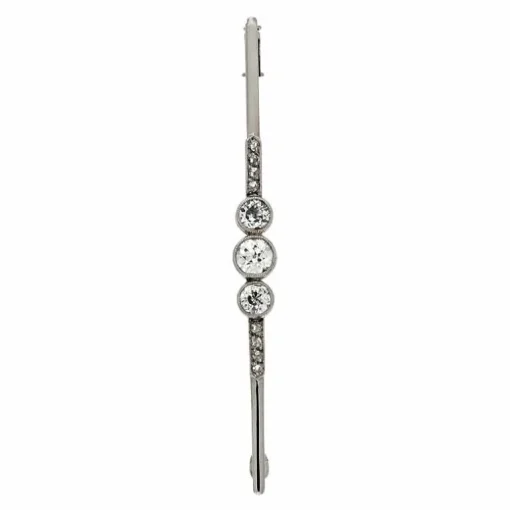 Diamant-Reversnadel Weißgold